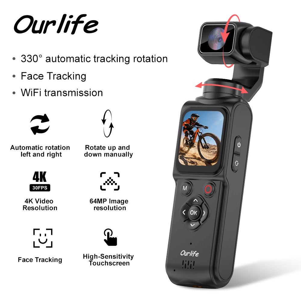 Runcam Camera - Kamera Aksi Ourlife 4K 330 °