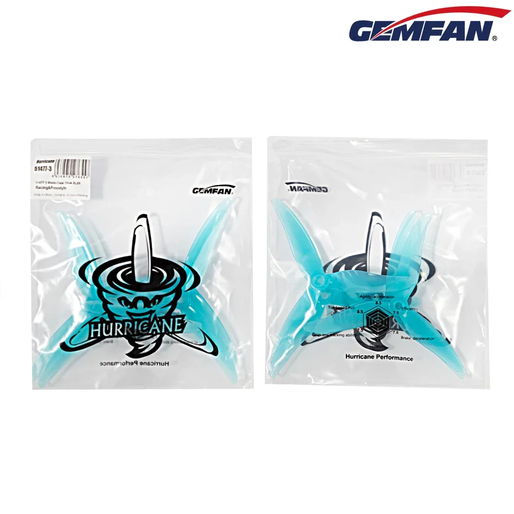5 Inch Propeller - 10 Pasang (10CW + 10CCW) Gemfan