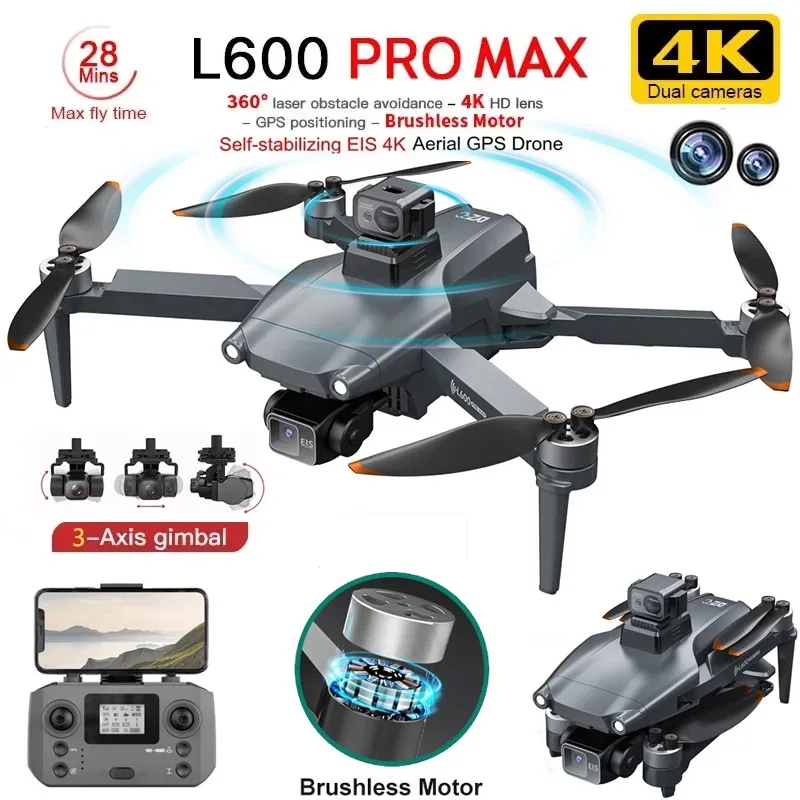 Brushed Drone Motor - L600 PRO MAX Drone GPS profesional,