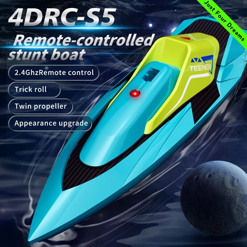 Radio Transmitter 2.4Ghz - Perahu RC Mini 2.4G 10km/jam, perahu