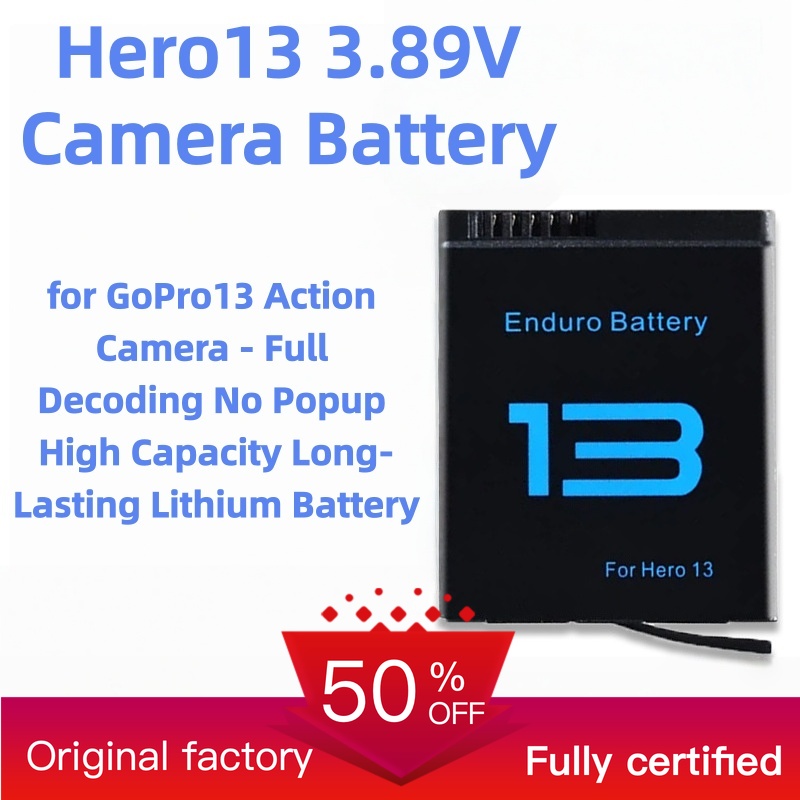 Drone Battery - Baterai Kamera Hero13 3.89V untuk Kamera