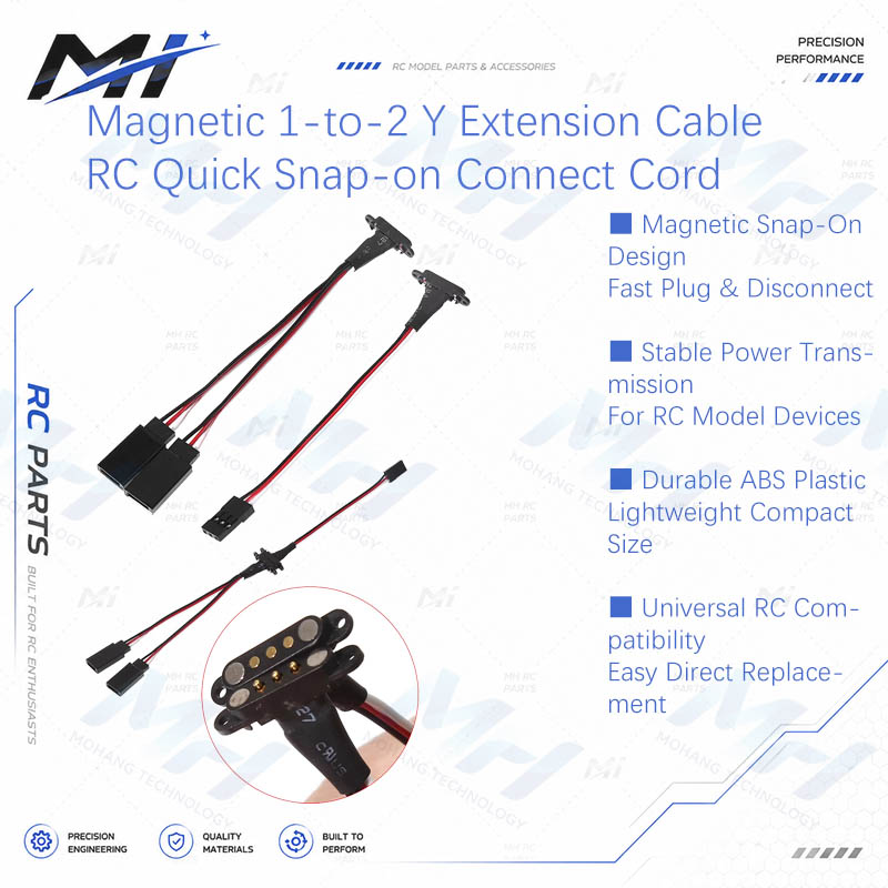Drone Battery - Kabel Ekstensi Magnetik 1-ke-2 Y dengan
