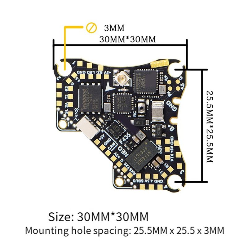 FBIL-F435 NEO 1S AIO Pengendal - 4 In 1 Esc ulasan dan harga
