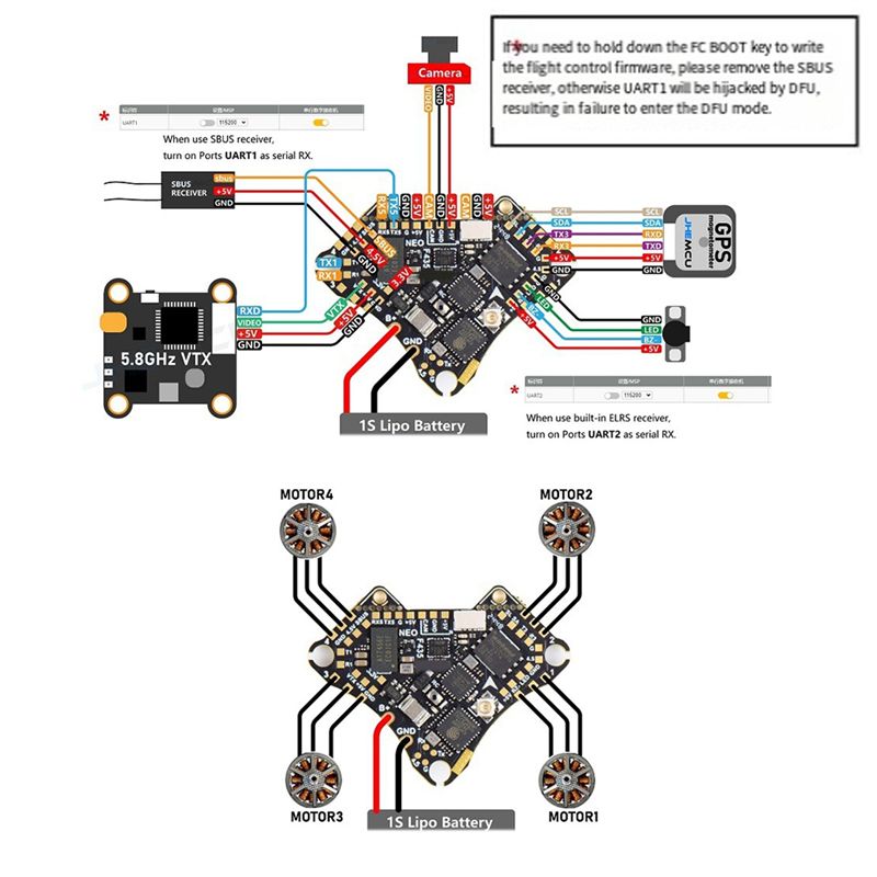 FBIL-F435 NEO 1S AIO Pengendal - 4 In 1 Esc ulasan dan harga