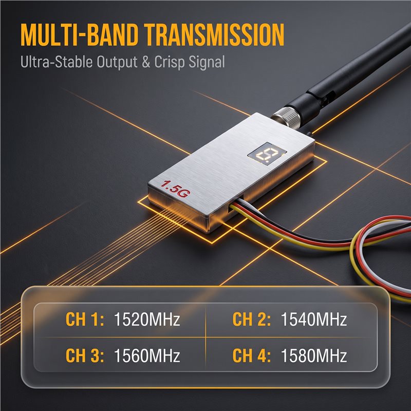 MACH-1.5G 2W FPV VTX + Antena  - Drone Antenna ulasan dan harga
