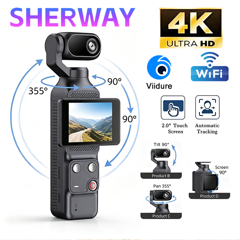 Kamera Aksi Gimbal 4K/1080P, K - Runcam Camera ulasan dan harga