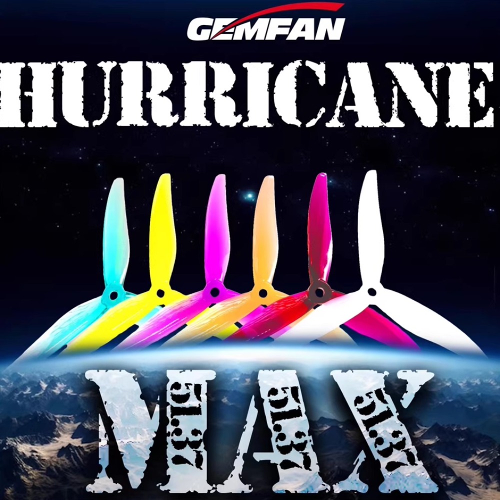 2 Pasang Gemfan Hurricane 5137 - 5 Inch Propeller ulasan dan harga