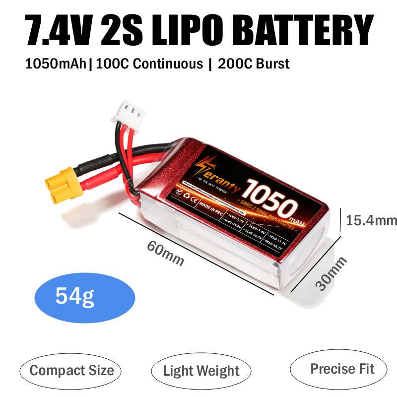 2PCS Baterai Lipo RC 1050mAh 2 - Lipo Battery 4S ulasan dan harga