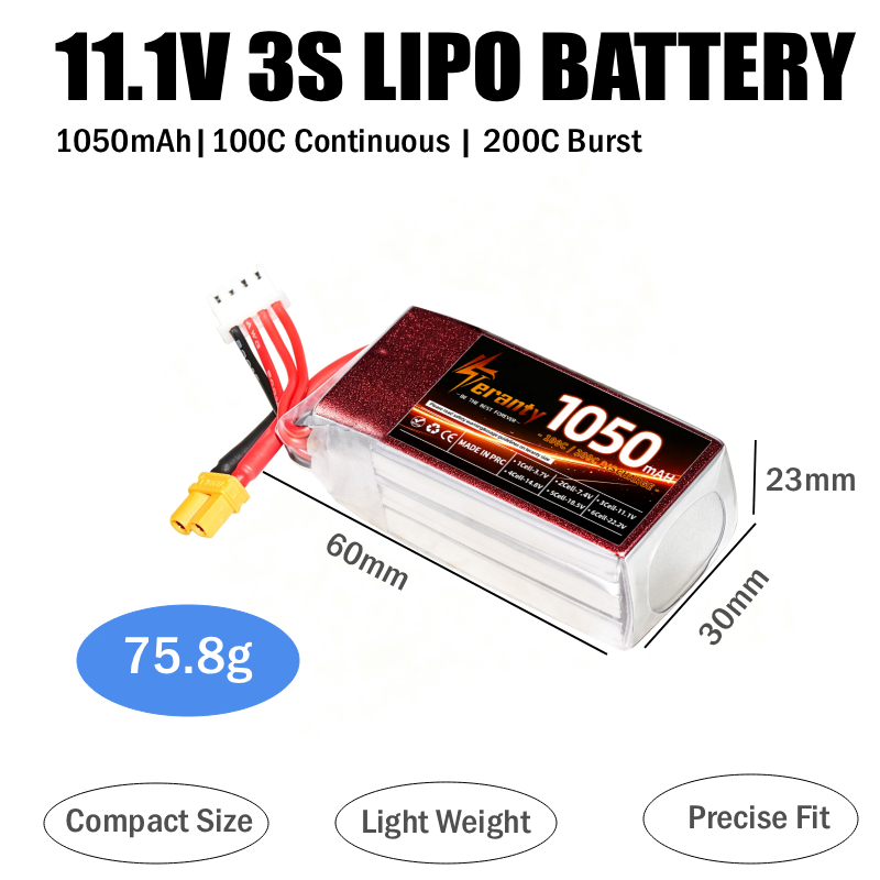 2PCS Baterai Lipo RC 1050mAh 2 - Lipo Battery 4S ulasan dan harga