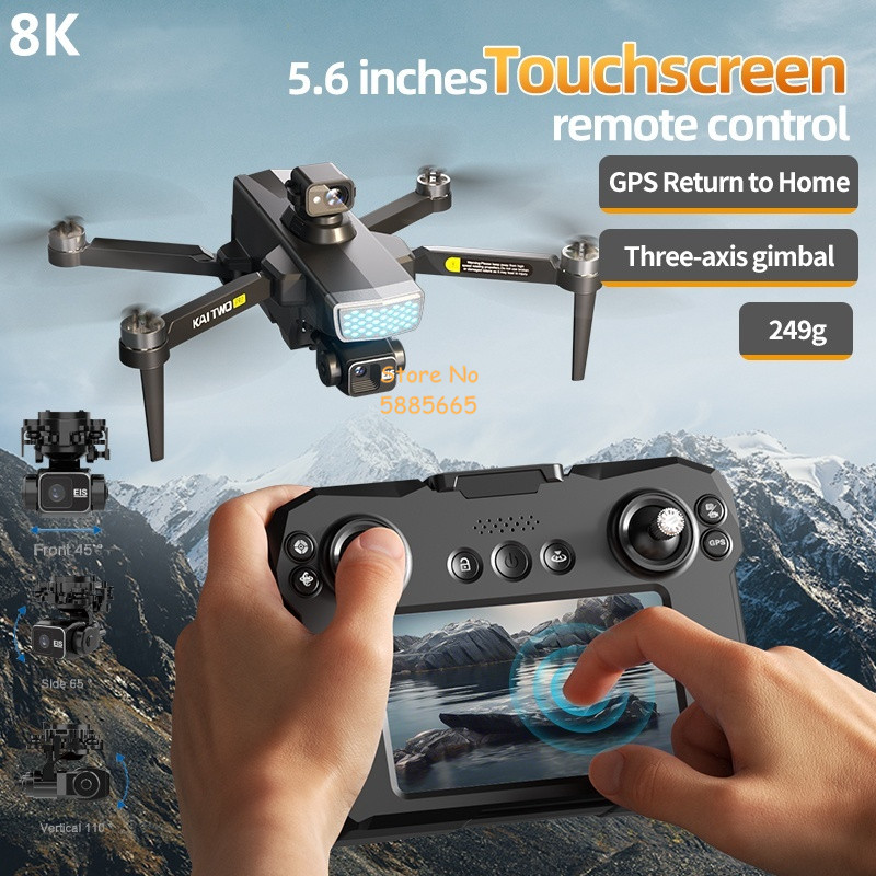 Drone RC 8K ESC 3 Axis Gimbal  - 4 In 1 Esc ulasan dan harga