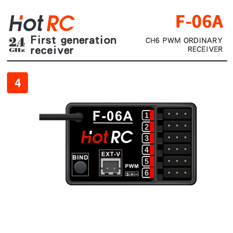 Penerima HOTRC 2.4Ghz F-01A F- - Radio Transmitter 2.4Ghz ulasan dan harga