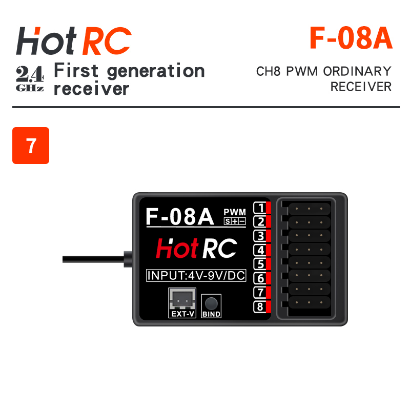 Penerima HOTRC 2.4Ghz F-01A F- - Radio Transmitter 2.4Ghz ulasan dan harga