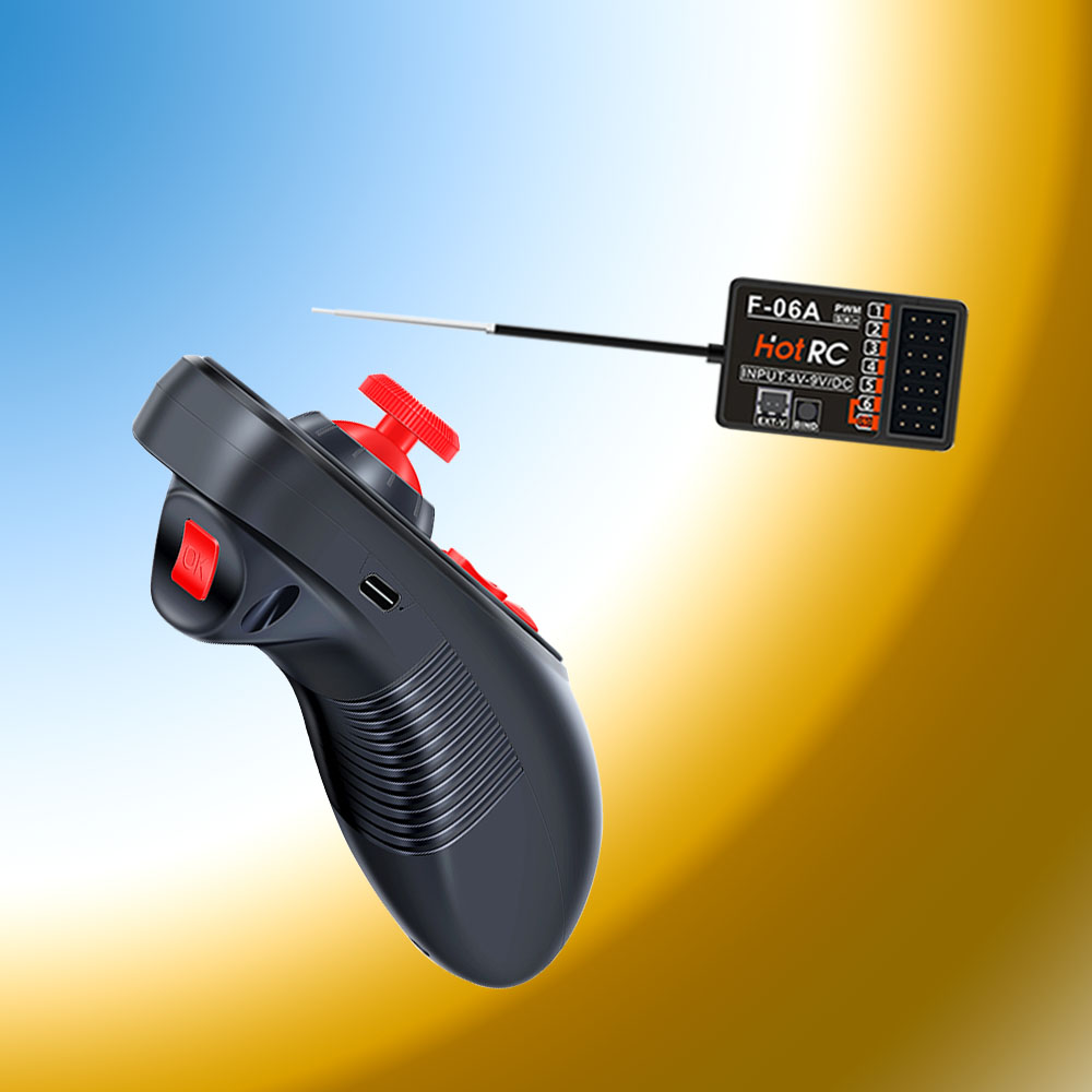 Sistem Radio Kapal RC HOTRC DS - Radio Transmitter 2.4Ghz ulasan dan harga